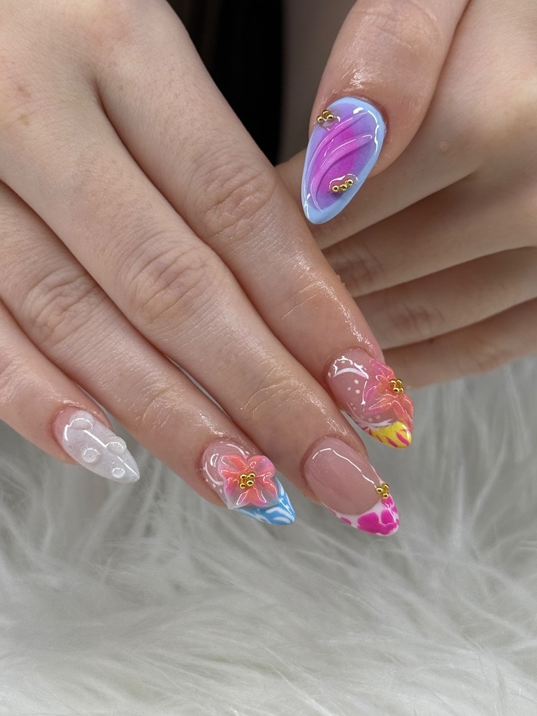 Leopard Pearl Hearts